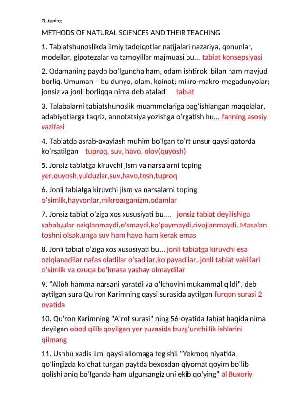 Tabiatshunoslikda Ilmiy Tadqiqotlar