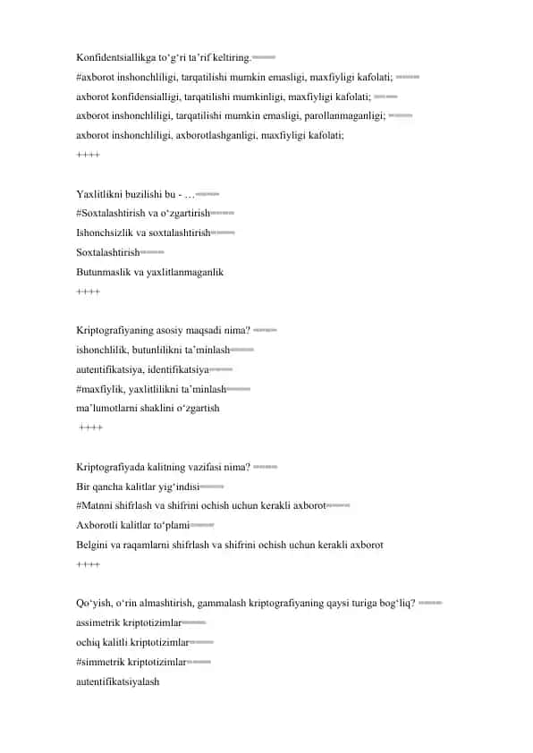 Kriptografiya asoslari