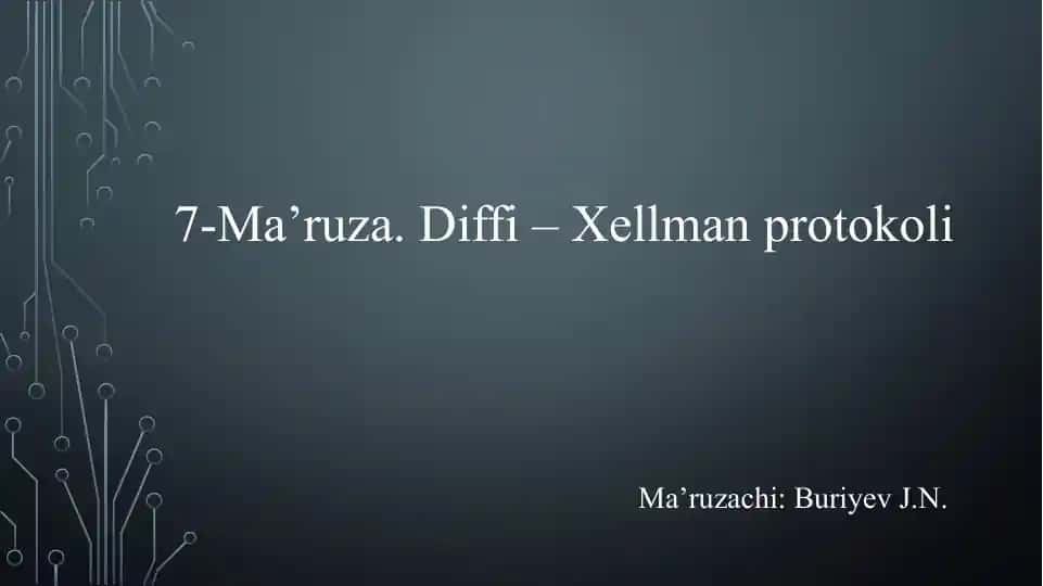 Diffi – Xellman protokoli