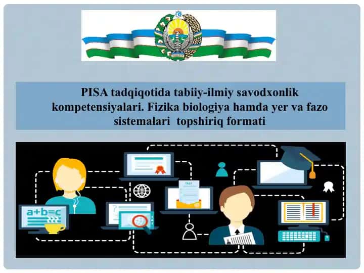 PISA tadqiqoti dasturiga oid topshiriq formati