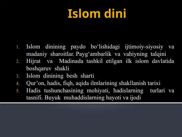 Islom dini