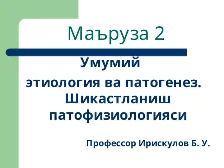 Маъруза2