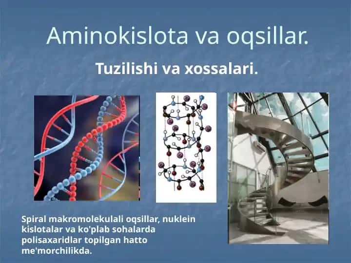 Aminokislota va oqsillar