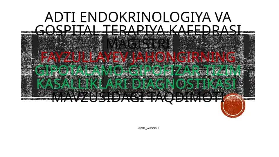 Endokrinologiya va Hidroterapiya
