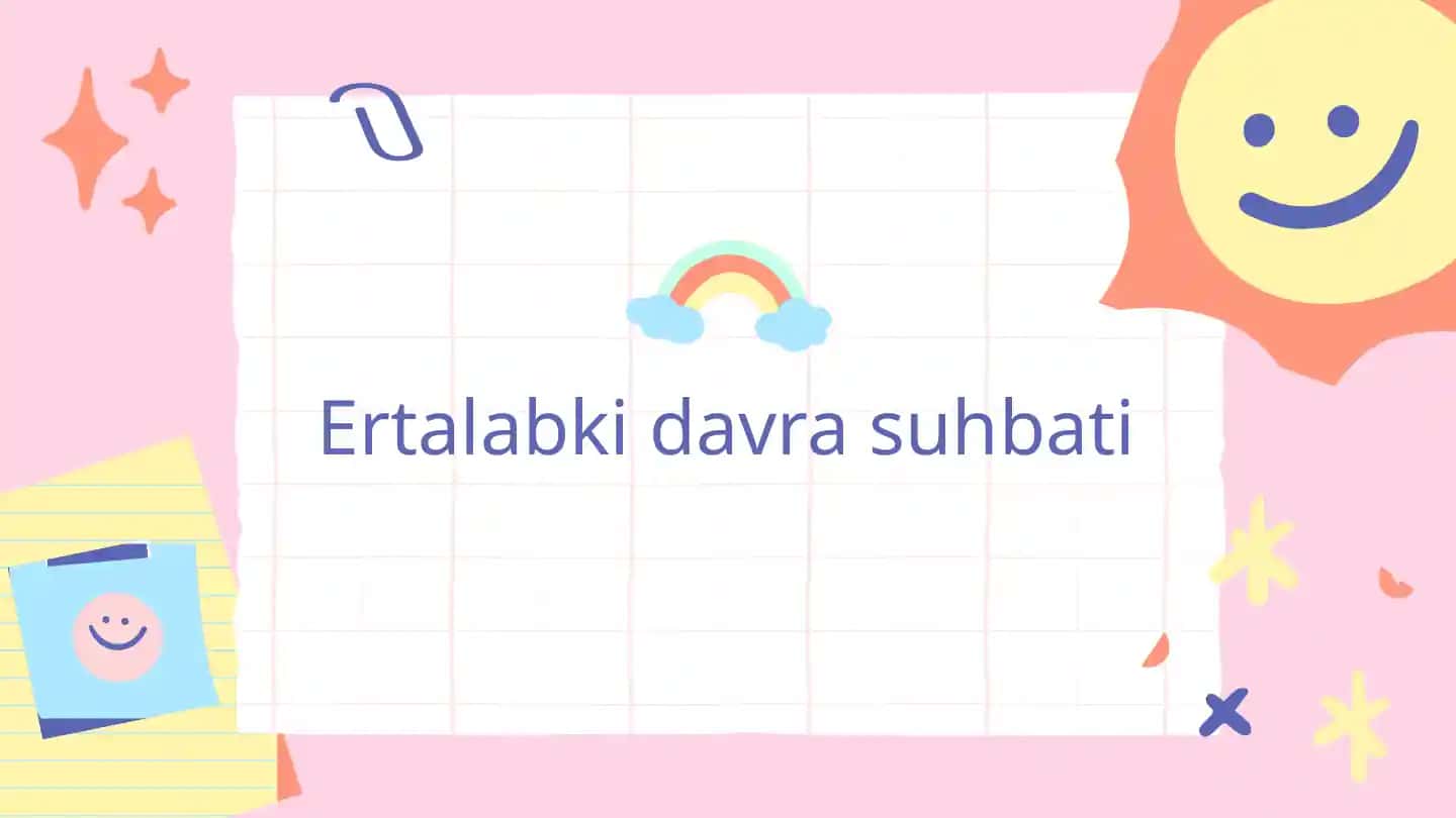 Ertalabki davra suhbati