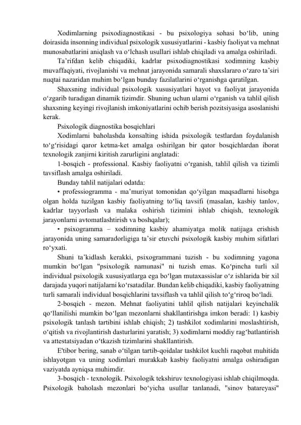 Psixodiagnostika
