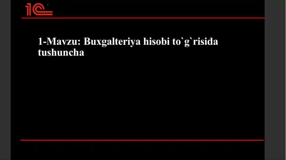 Buxgalteriya hisobi to g risida tushuncha