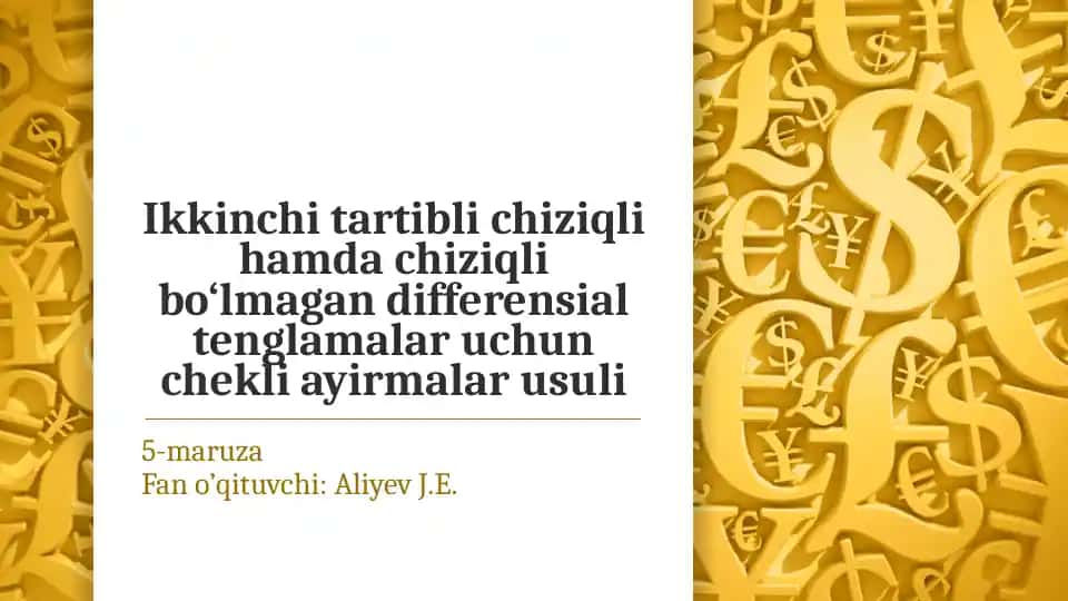 Ayirmali Tenglamalar
