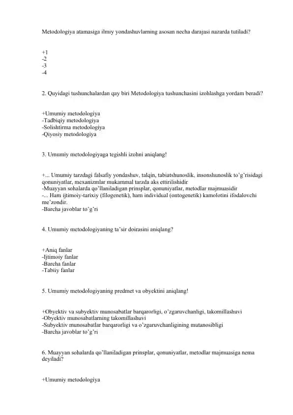 Metodologiya