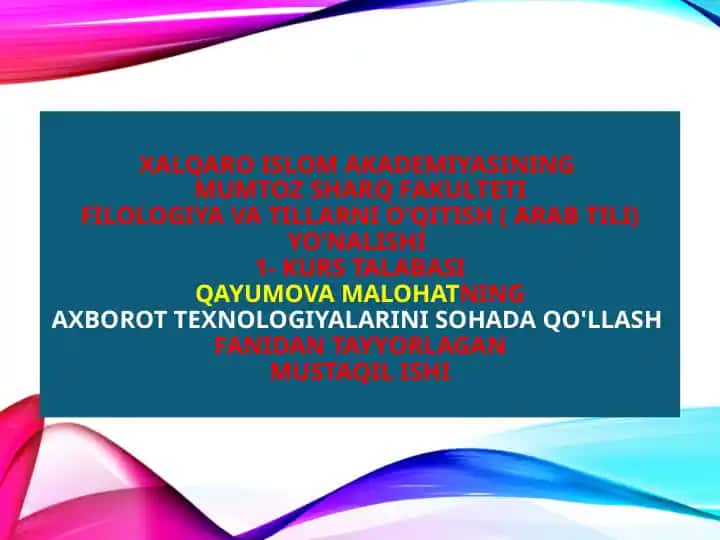MATEMATIK VA KOMPYUTER LINGVISTIKASI FANINING RIVOJLANISH ISTIQBOLLARI