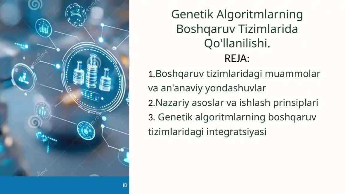 Genetik Algoritmlarning Boshqaruv Tizimlarida Qo'llanilishi