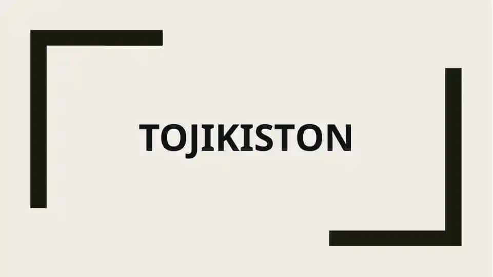 Tojikiston