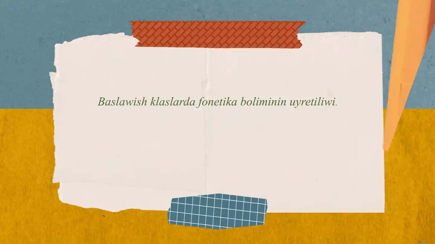 Fonetika bolimini uyretilishi