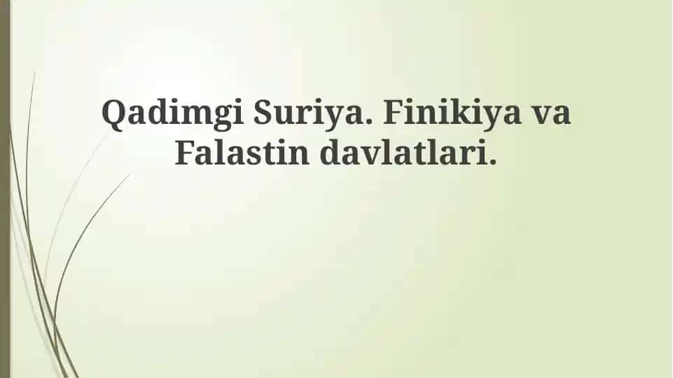 Qadimgi Suriya