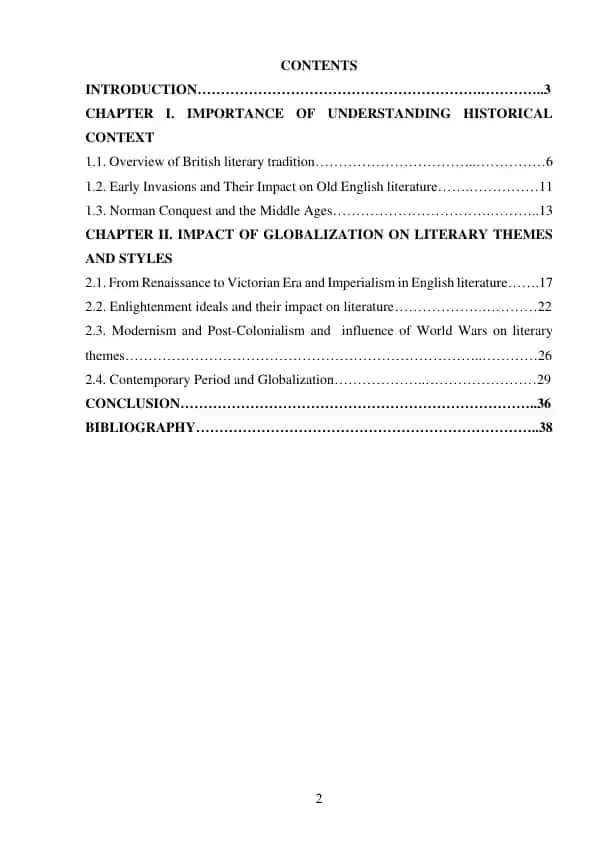 British Literary Tradition Coursework