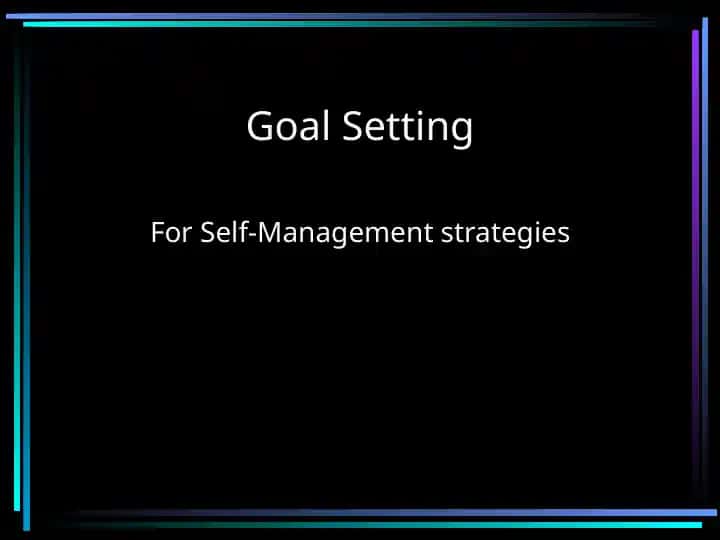 Goal Setting