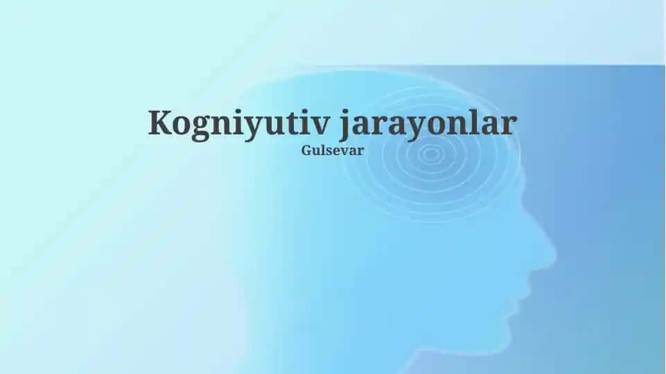 Kognitiv jarayonlar