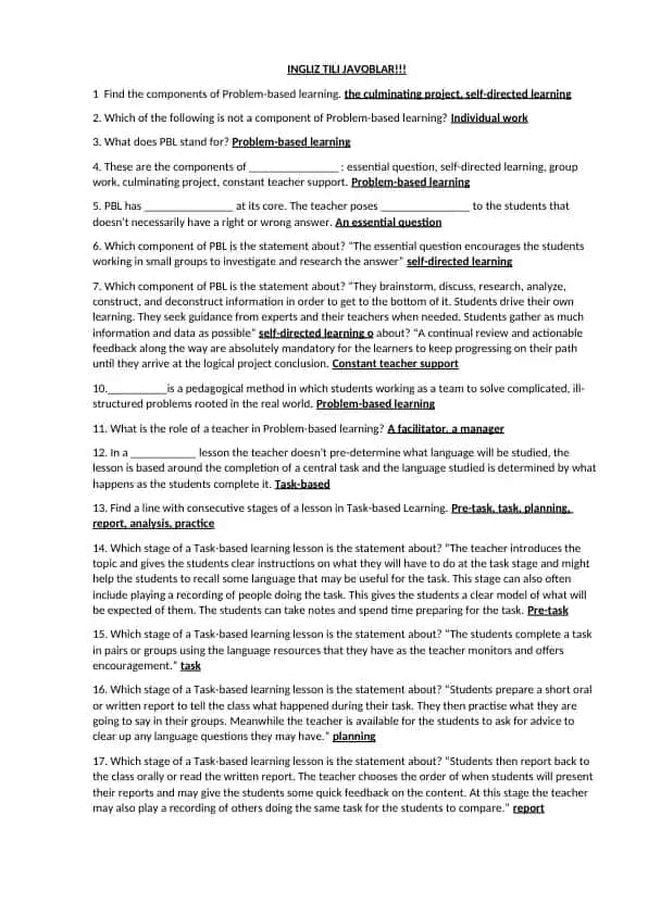 Problem-based learning
