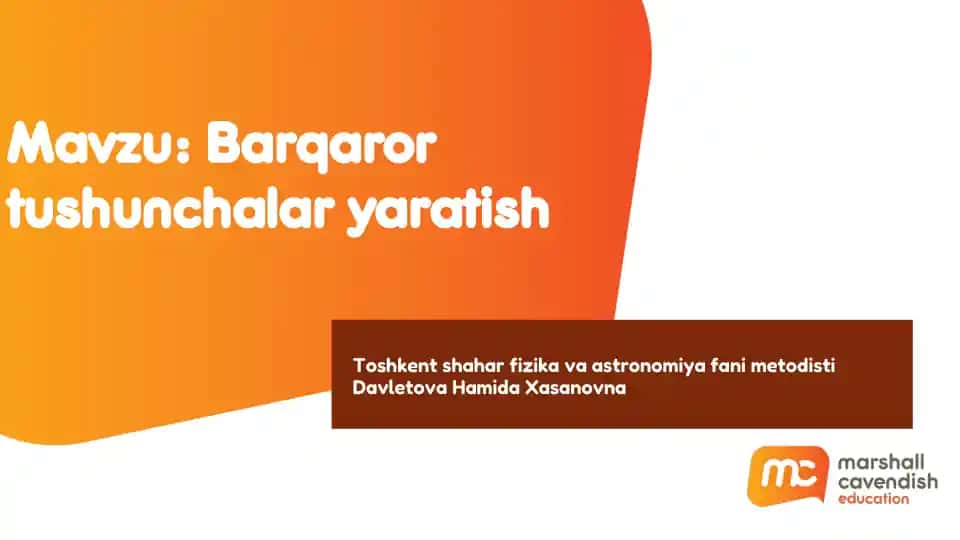 Barqaror tushunchalar yaratish