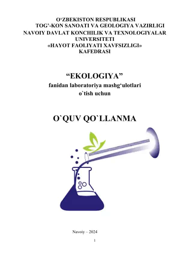 Laboratoriya mashg‘uloti "Ekologiya" fanidan