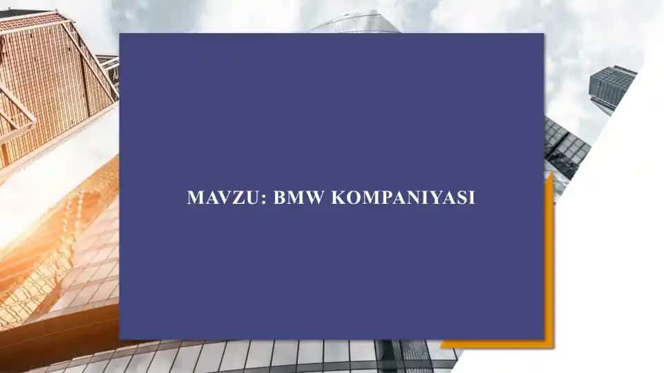BMW kompaniyasi