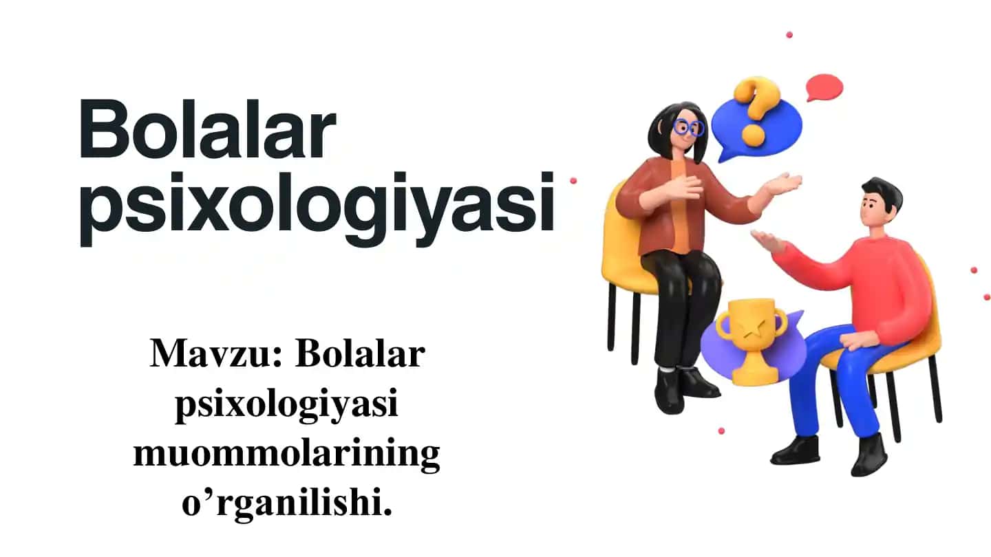 Bolalar psixologiyasi