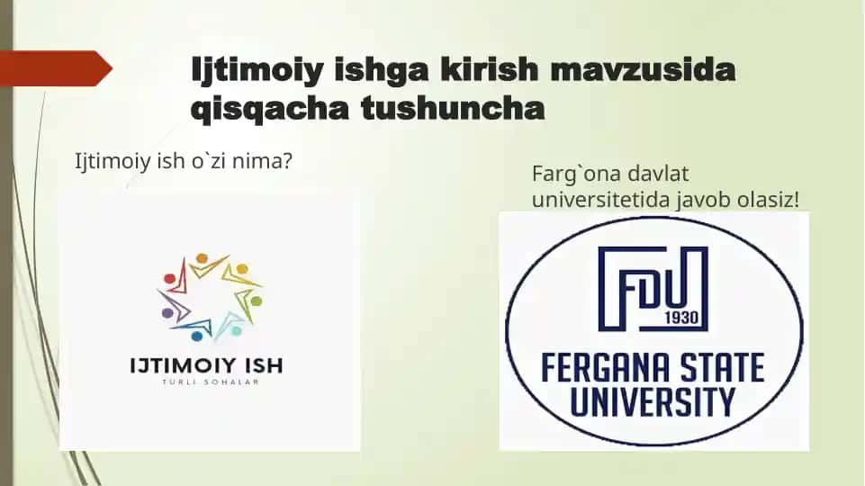 Ijtimoiy ish nima?