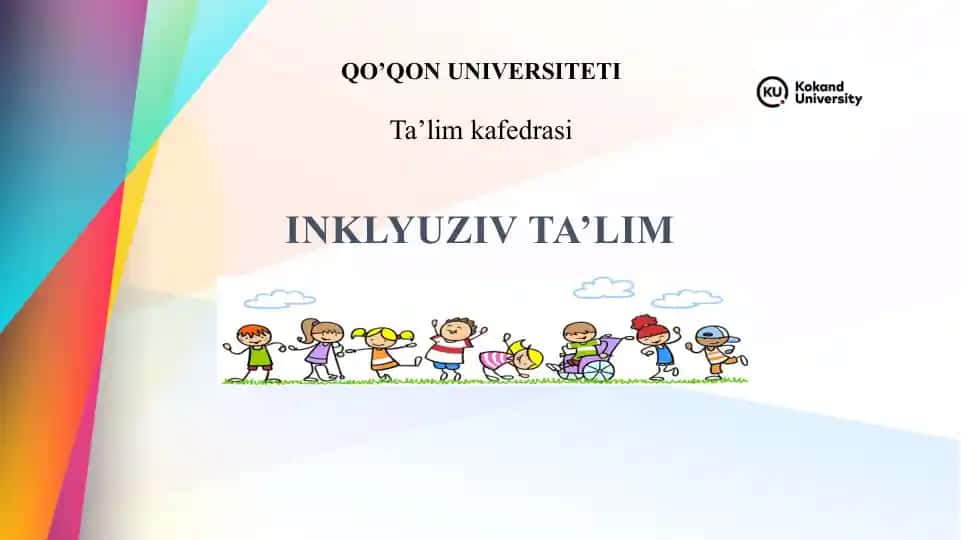 Inklyuziv ta’limning zarurati