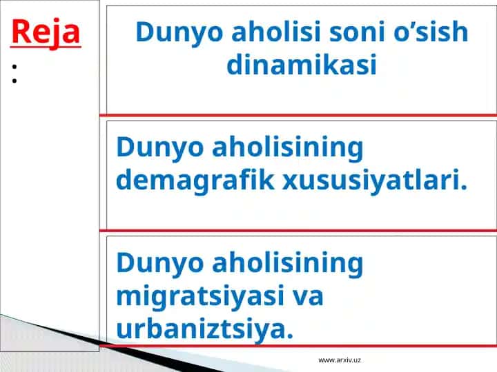 Dunyo aholisi proqnozi