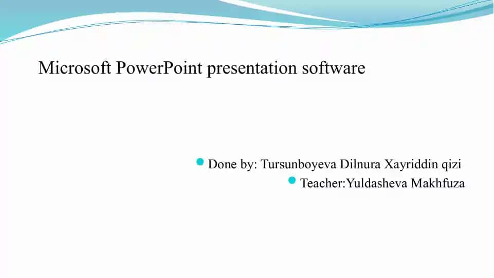 Microsoft PowerPoint