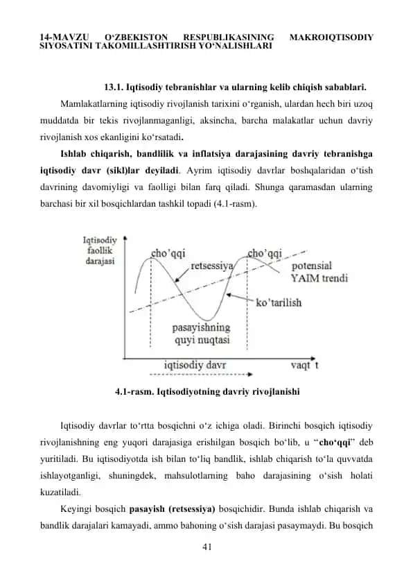 O‘zbekiston Respublikasining Makroiqtisodiy Siyosatini Takomillashtirish Yo‘nalishlari