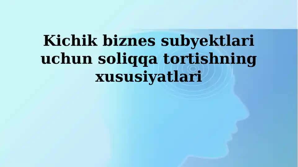 Soliq tizimi