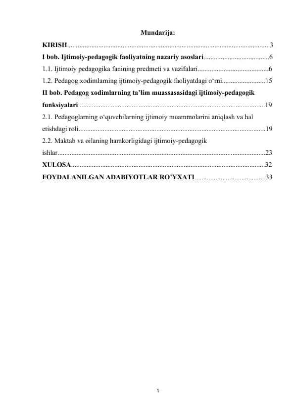 Ta’lim muassasalari pedagog xodimlarining ijtimoiy-pedagogik funksiyalari
