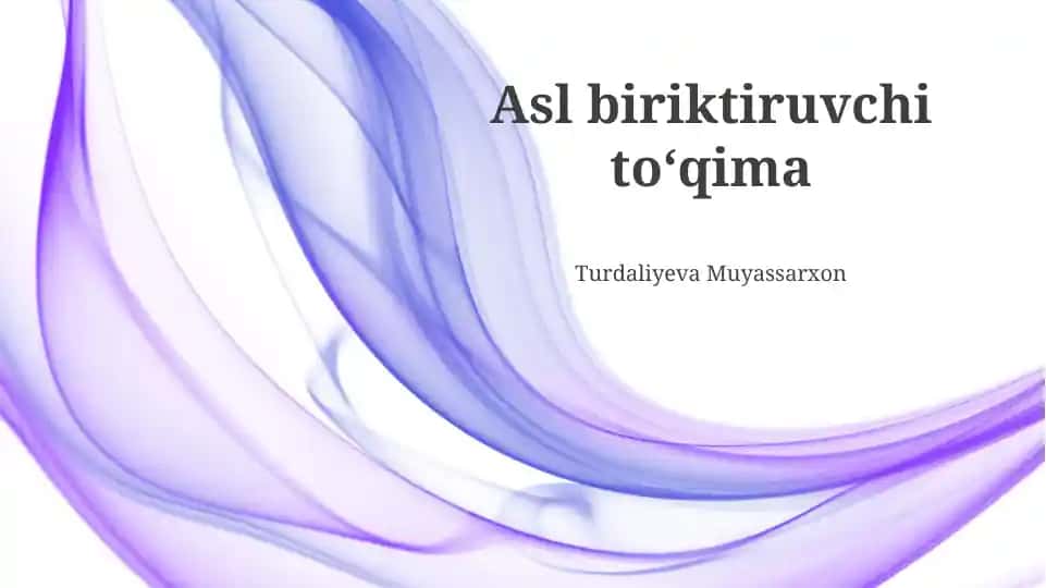 Asl biriktiruvchi toʻqima