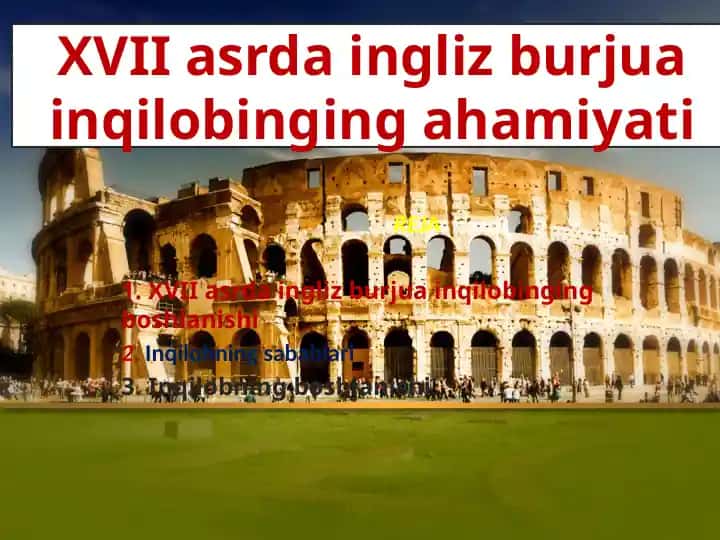 XVII asrda ingliz burjuazi inqilobi