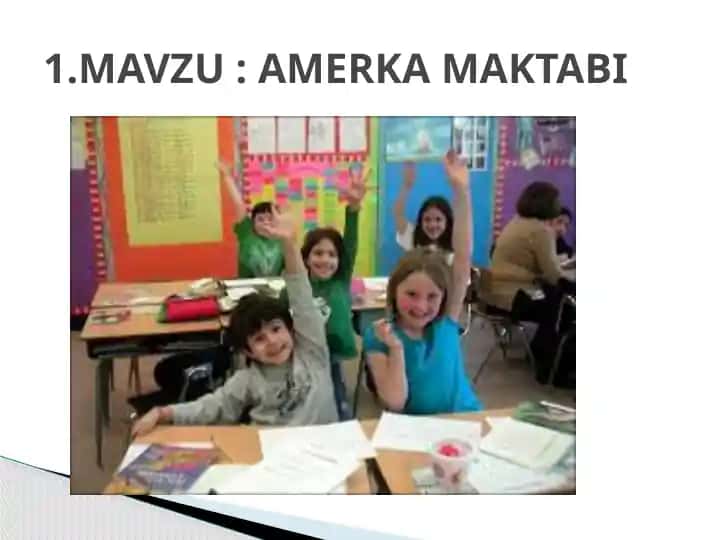 Amerika maktab tizimi haqida ma'lumot