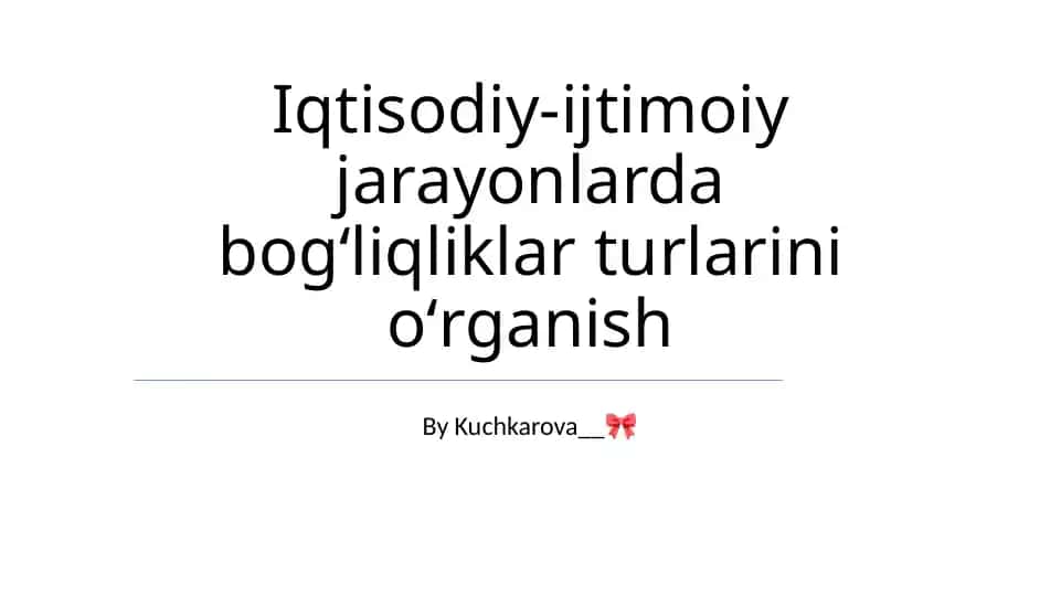 Ishonch va O'zaro Hamkorlik Iqtisodiy Almashuvda