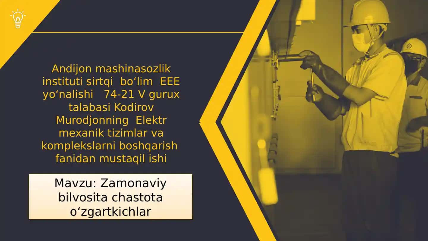 Zamonaviy bilvosita chastota oʻzgartkichlar