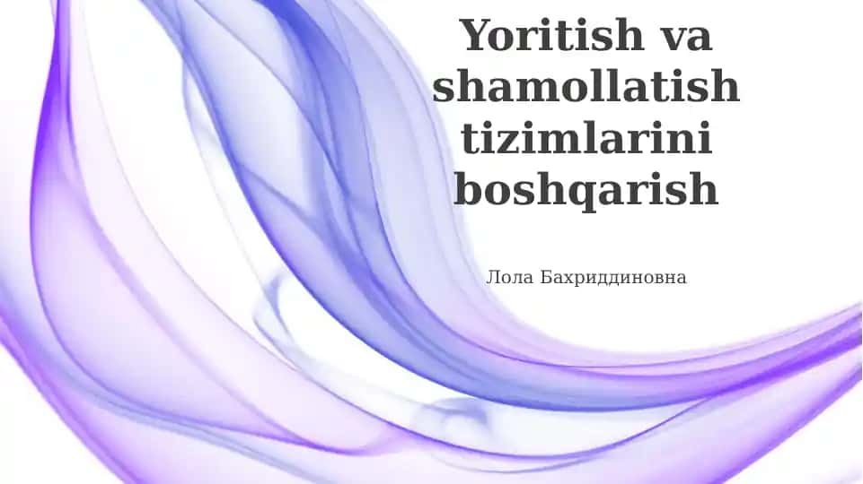 Sistema Umumiy Ko'rinishi