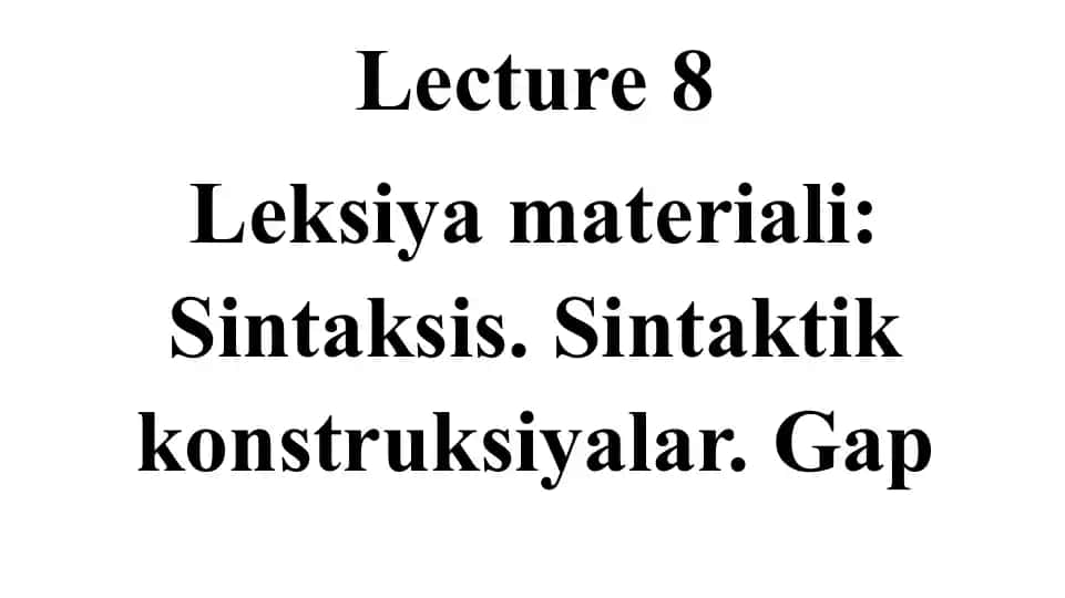 Sintaksis