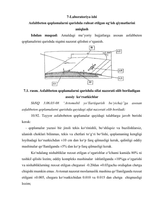 Asfaltbeton laboratoriya ishi
