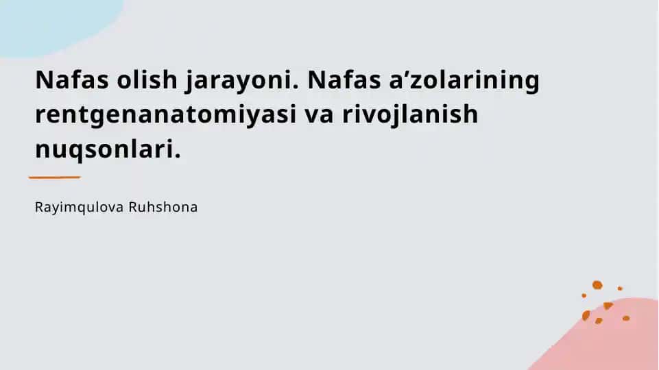 Nafas oluvchi sistem