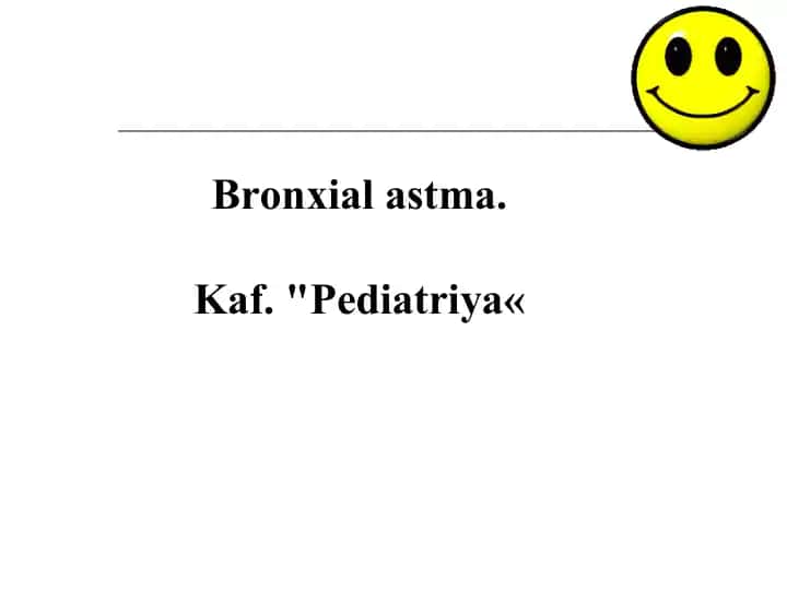 Bronxial astma