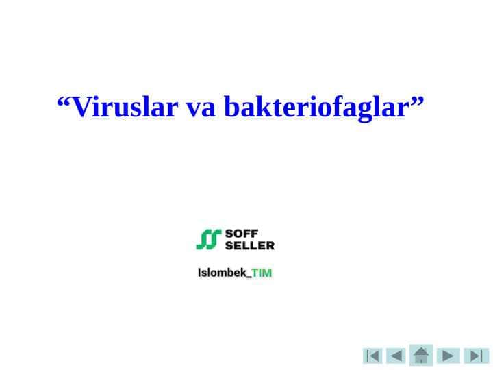 Viruslar va bakteriofaglar