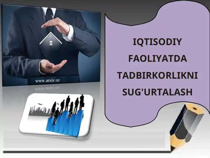 IQTISODIY FAOLIYATDA TADBIRKORLIKNI SUG'URTALASH