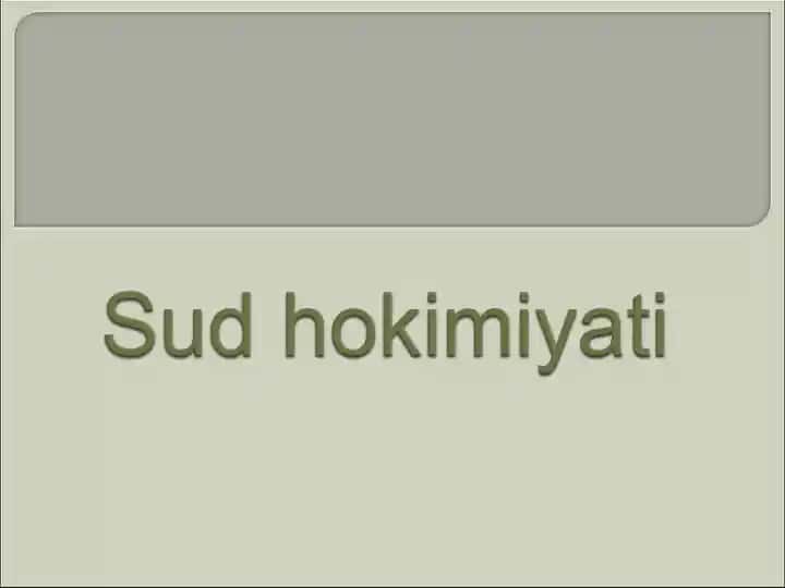 Sud hokimiyati
