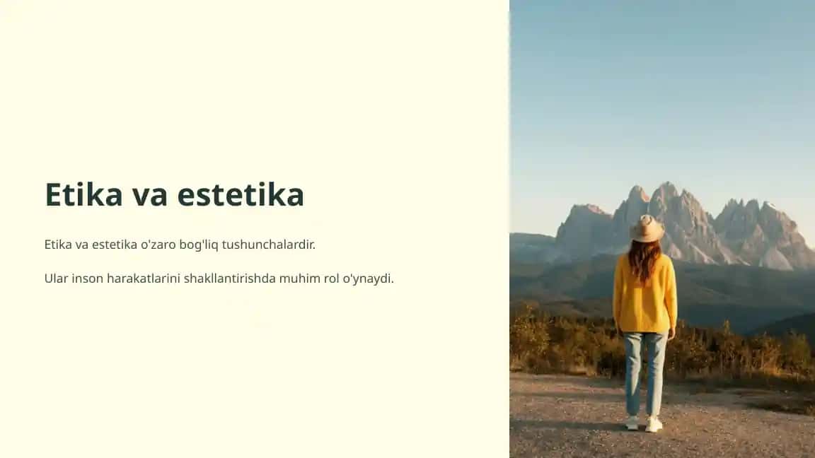 Etika va Estetika
