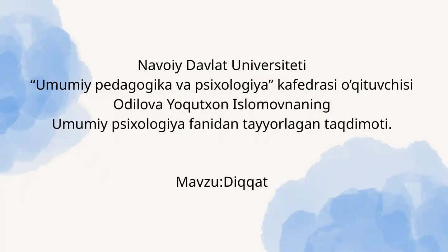 Umumiypsixologiyafanidantayyorlagantaqdimoti