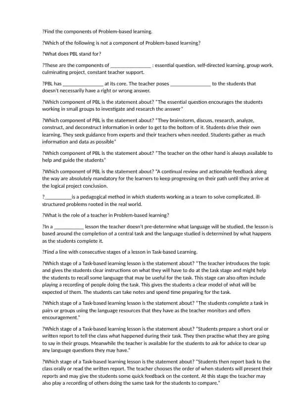 Problem-based learning (Masala asosida o'rganish)