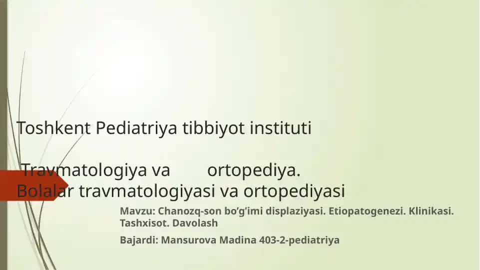 Chanozq-son bo’g’imi displaziyasi